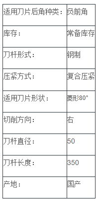 負(fù)前角內(nèi)孔車刀