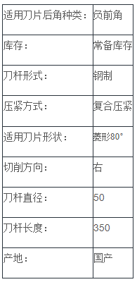 負前角內孔車刀